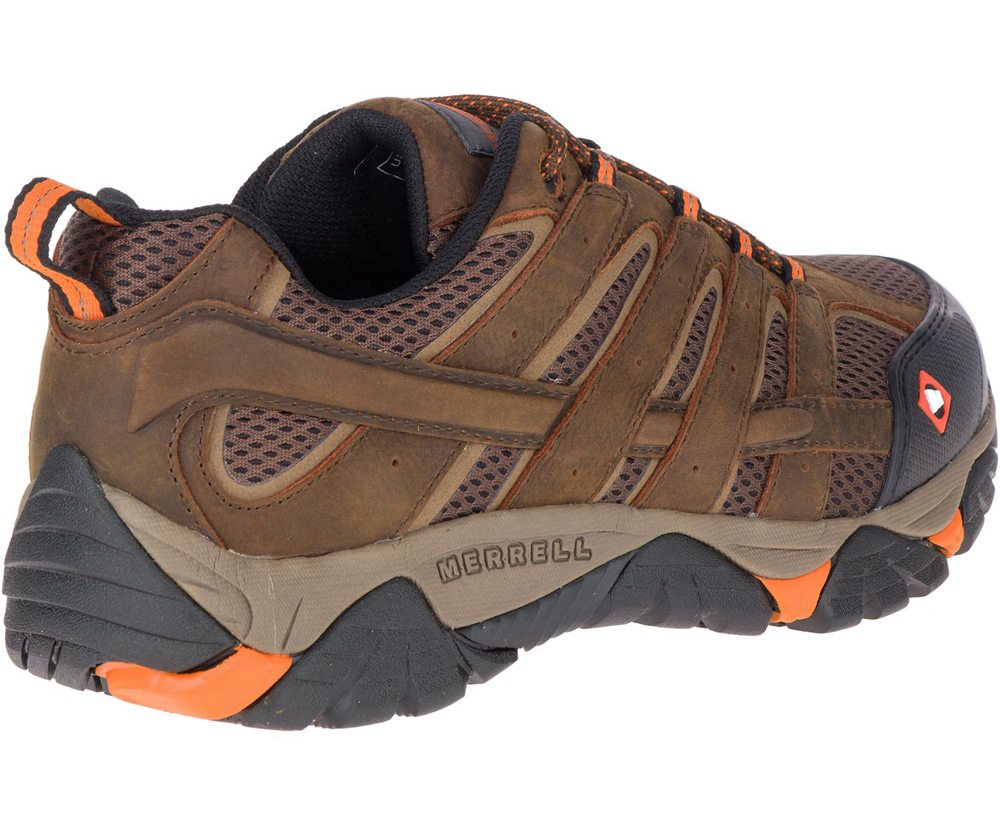 Merrell Sneakers Brown - Moab Vertex Vent SR Wide Width - Mens 46HNFAIJT